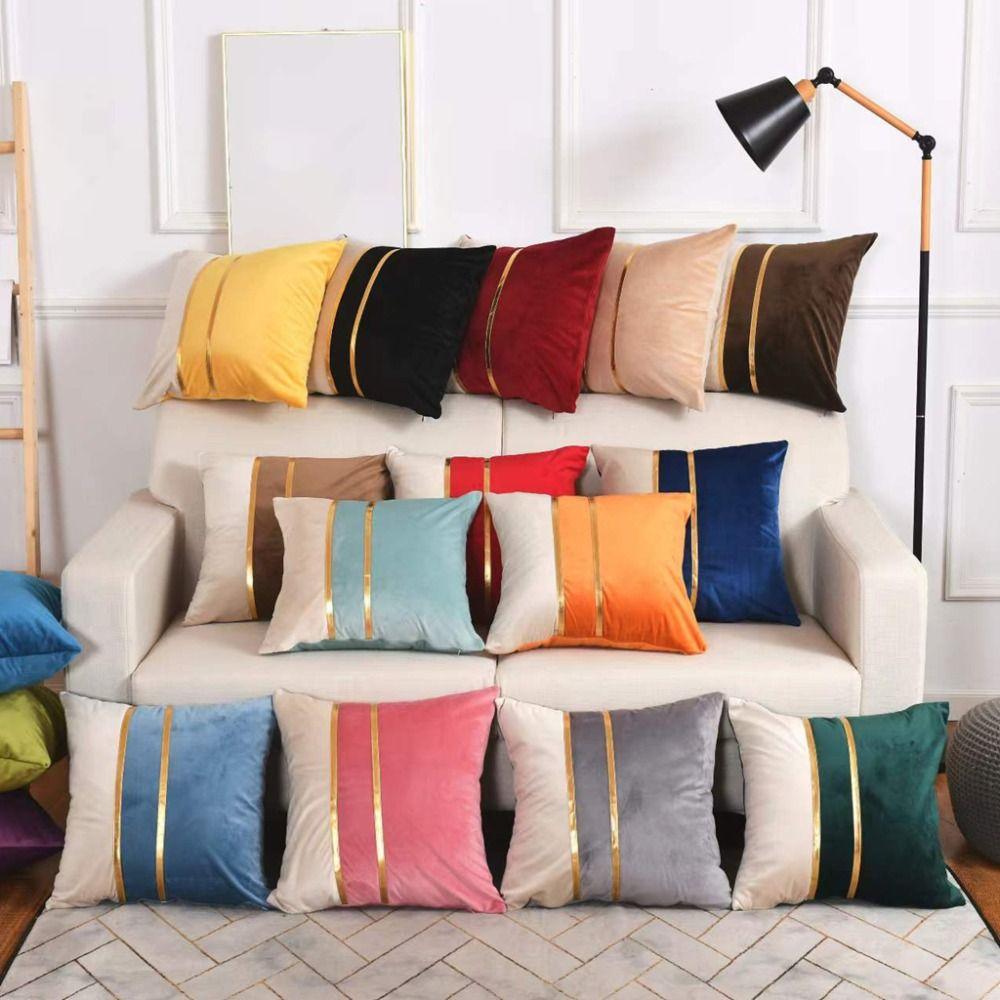 

Мягкая плюшевая наволочка для подушки 45x45 см, наволочка для домашнего декора, наволочка для дивана, для взрослых чёрный