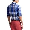 Polo Ralph Lauren SS22 Classic Fit Oxford Plaid Long Sleeve Shirt Men Shirts Blue MNPOWOV16821980-400