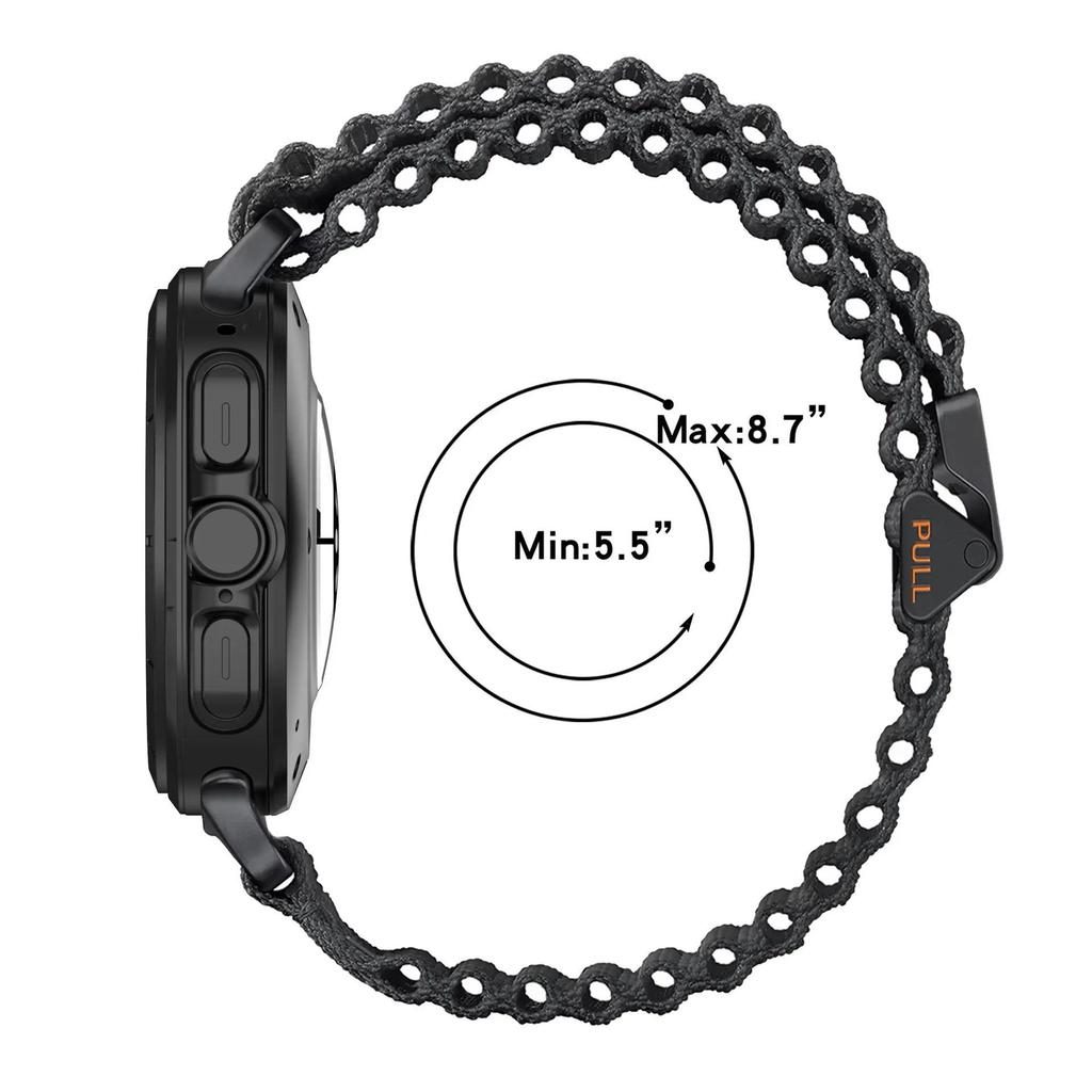 Original Trail Band For Samsung Galaxy Watch Ultra 47mm Off-road Nylon Braided Loop Bracelet Belt Galaxy Watch 7 Ultra Wristband