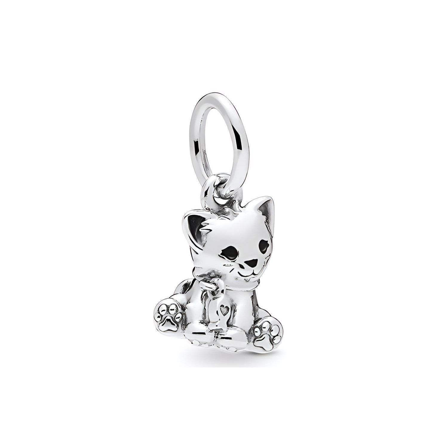 Pandora Sweetheart Cat Charm Pendant Women jewelry 798011EN16 Silver,F