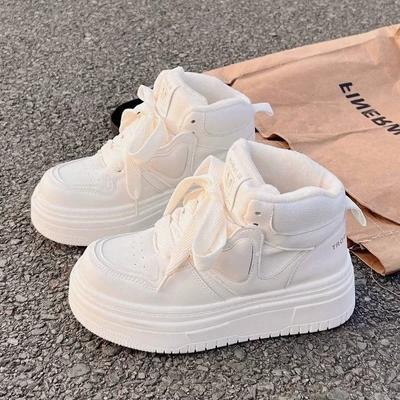 Pantofi de damă 2024 Reducere caldă Pantofi vulcanizați de damă cu șireturi în față Fashion Plus catifea de înaltă calitate Pantofi plati cu vârf rotund