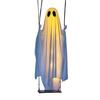 5FT Large Hanging Swing Ghost Halloween Decor LED Lighted Outdoor Swing White Ghost for Porch Yard Garden Tree Decor