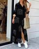 2025 Autumn Fashion Long Sleeve Shirt Dress, S-5XL, Large Stock