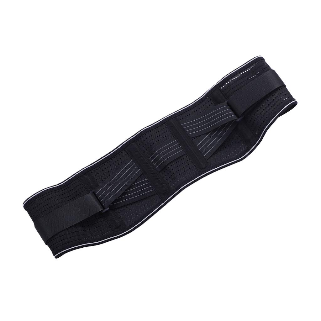 Lower Back Support Brace 360 Degree Ergonomic Wrap Breathable Waist Support Belt for Standing Sitting L Size Black