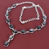 Silver Sheen Obsidian Necklace 925 Sterling Silver Necklace Adjustable Chain Necklace Handmade Gemstone Necklace Gift for Her Unique Jewelry