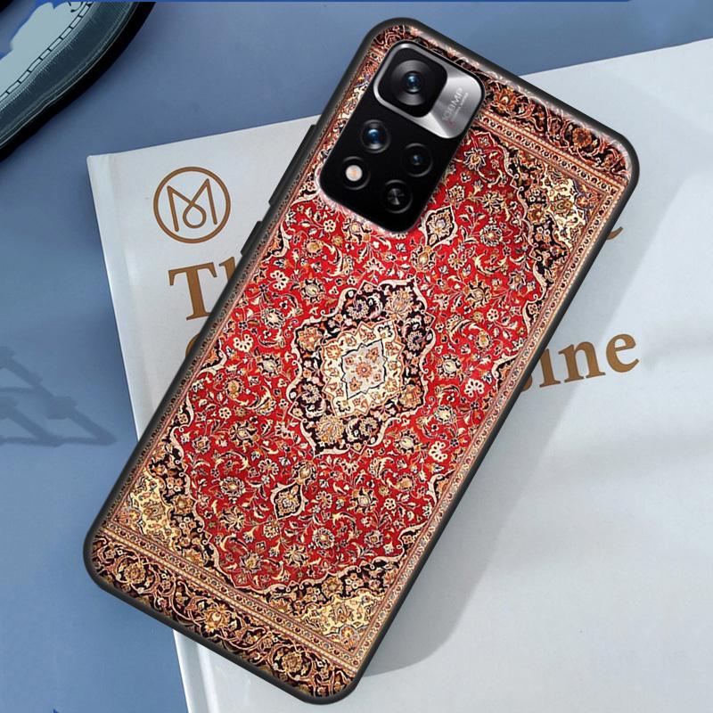 Persian Carpet Floral Pattern Case For Xiaomi Redmi 13C 10C 12C 14C Redmi Note 14 13 Pro 12 11 9 10 9S 10S 11S 12S Cover