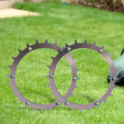 Robotic Mower Traction Improved Wheel Assist Wheels Robotic Spikes For Bosch Indego Robot Lawn Mower Traction Wheel