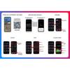 200/150/120 Cm Devil's Eye LED Truck Sign Scrolling Animation APP Remote Control LED Matrix Pixel Panel LED Display Light 12-24V