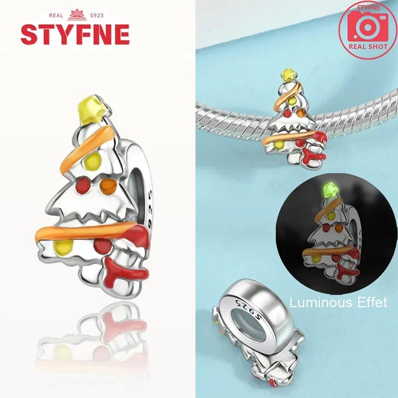 Copperchristmas Charms Elk Santa Claus Bead Snowflake Bell Snowman Charm Fit Original Bracelet Diy Fine Jewelry For Women