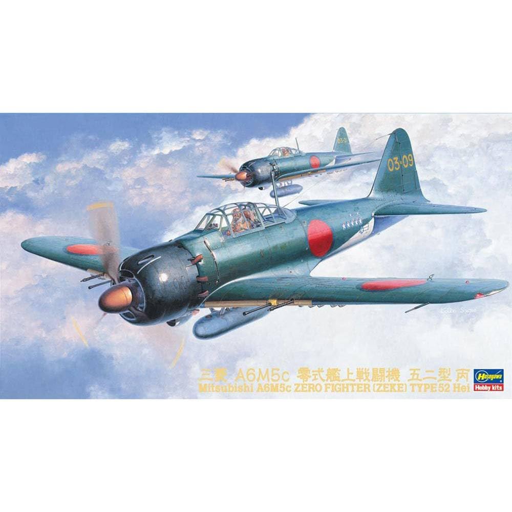 Hasegawa Japanese Navy Mitsubishi A6M5c Zero Type 52 Hei Plastic Model JT72 1/48