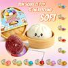 Squishies colorate cu găluște, bile anti-stres, Cha Siu Bao, jucării decompresie cu revenire lentă, Squishy plăcut la atingere, cadouri pentru ameliorarea stresului 10cm