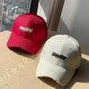 New Embroidery Thinking Spring and summer hard-top baseball hats for women in Korean style, which highlight the face and feature a small duckbill