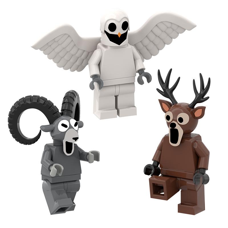 Neuankömmlinge Heißer Verkauf Waldüberleben 99 Nächte Spiel Hirsch Bausteine Spielzeug Montage Nächte im Wald Eule