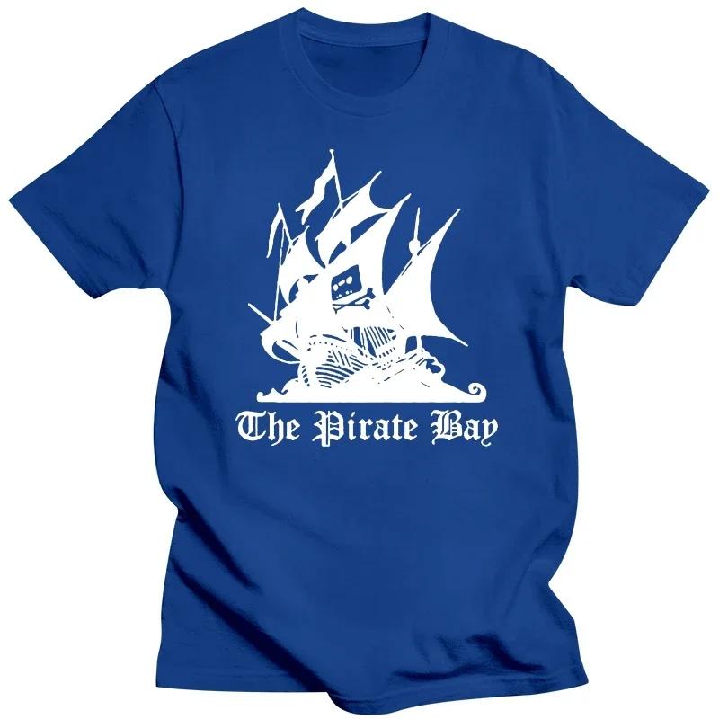 New Funny Tee Shirt Pirattee Bay Internet Movie Torrent Hacker Meme Computer Nerd Mens Black TShirt harajukkuu streetweaarr