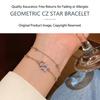 Star Bracelet Luxurious Silver Chain Bracelet Women Fashion Bracelet Adjustable For Anniversary Celebration Daily Commute Casual
