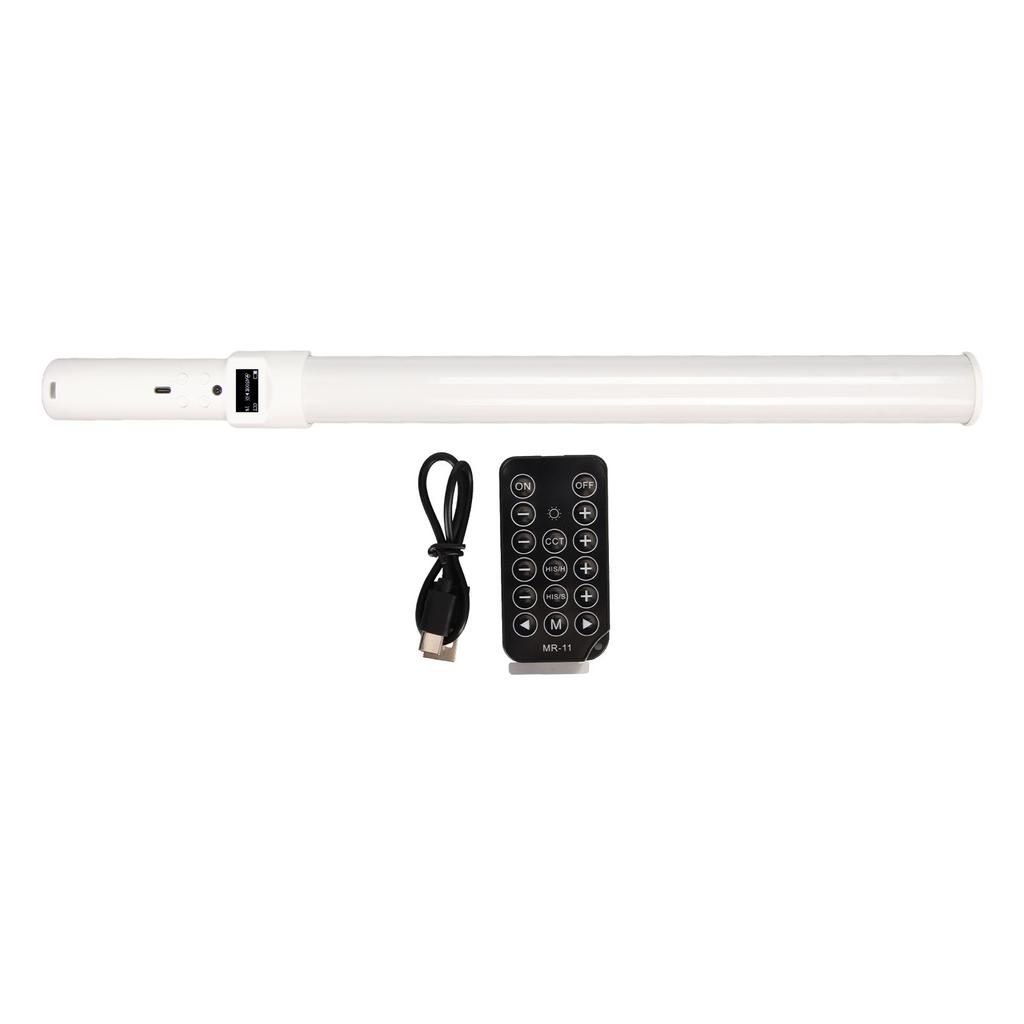LED Photography Light Stick with RGB Light 8W 800LM 2500‑9900K Type C Handheld Portable LED Video