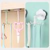 Storage Hook Punch-free 360 Degree Rotation 5 Hooks Wall Hanging Hook Towel Rack Kitchen Organizer for Bathroom