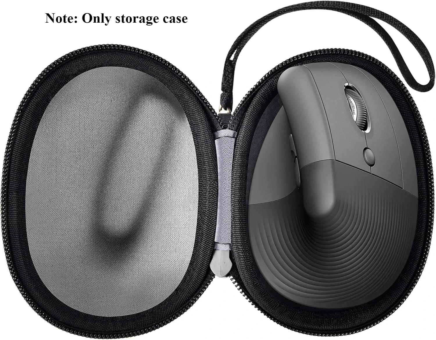 

(Только случай) Чехол для вертикальной эргономичной мыши Logitech Lift, дорожный держатель-футляр для хранения беспроводной мыши Logi чёрный