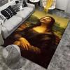 Classic Art Carpet with an Iconic Portrait Suitable for use as an anti-slip game mat for living room and bedroom sofas