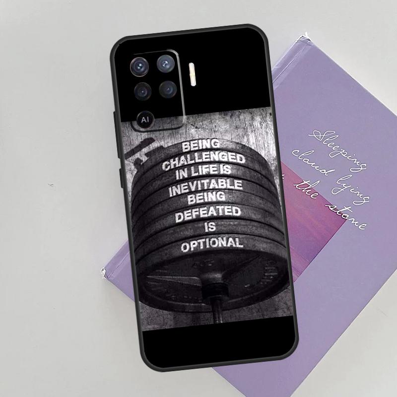 Fitness Girl Gym Case For Oppo A15 A16 A17 A52 A72 A76 A96 A74 A94 A53 A54S A57S A58 A78 A98 A77 Phone Cover