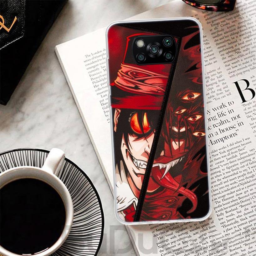 A-Alucard Hellsing Anime Cover For Xiaomi Poco X7 X6 X5 Pro X3 Nfc F7 Ultra Phone Case F6 F5 X4 F4 Gt F3 M6 M5S M4 M3 Print Shel