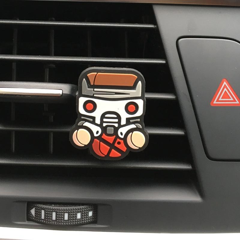 Roztomilý kreslený osvěžovač vzduchu do větrací mřížky s prémiovou vůní pro interiér vozu