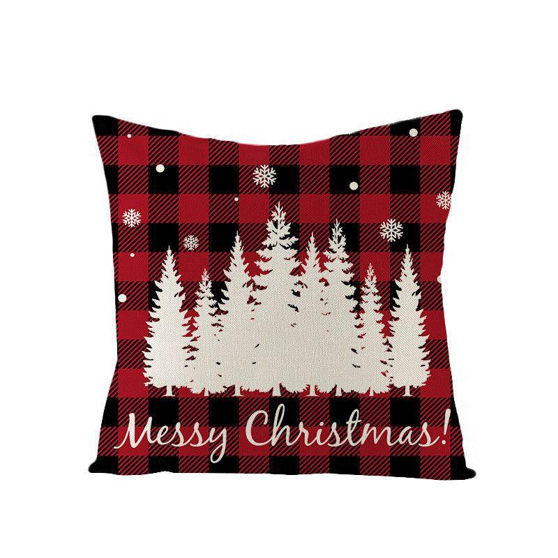 Soft And Eco-friendly 18-inch Christmas Cushion Cover Pillow Case With Vibrant Snowflake Print
