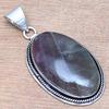 Pendant Fluorite Gemstone Handmade Gift For Her Silver Jewelry 2"