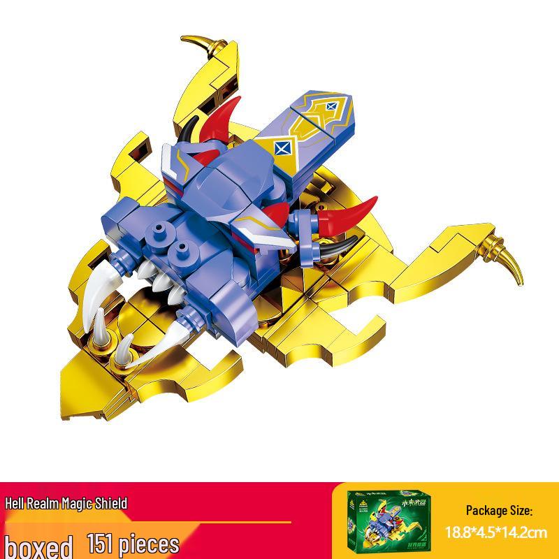Kai Zhi Future Weapons Building Blocks: Intelligent Assembly Model for Kids - Axe & Sword Toy