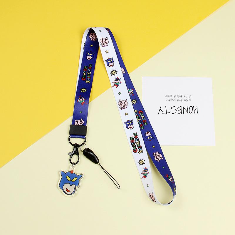 Cartoon Mobile Phone Lanyard Ins Hyunya Wind Mobile Phone Case Wide Version Lanyard Cute With Acrylic Pendant Unisex