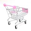 1:48 Mini Supermarkt Einkaufswagen Wagen Desktop Modell Kinderspielzeug Heimdekoration Miniatur Niedlich Vintage Heimdeko