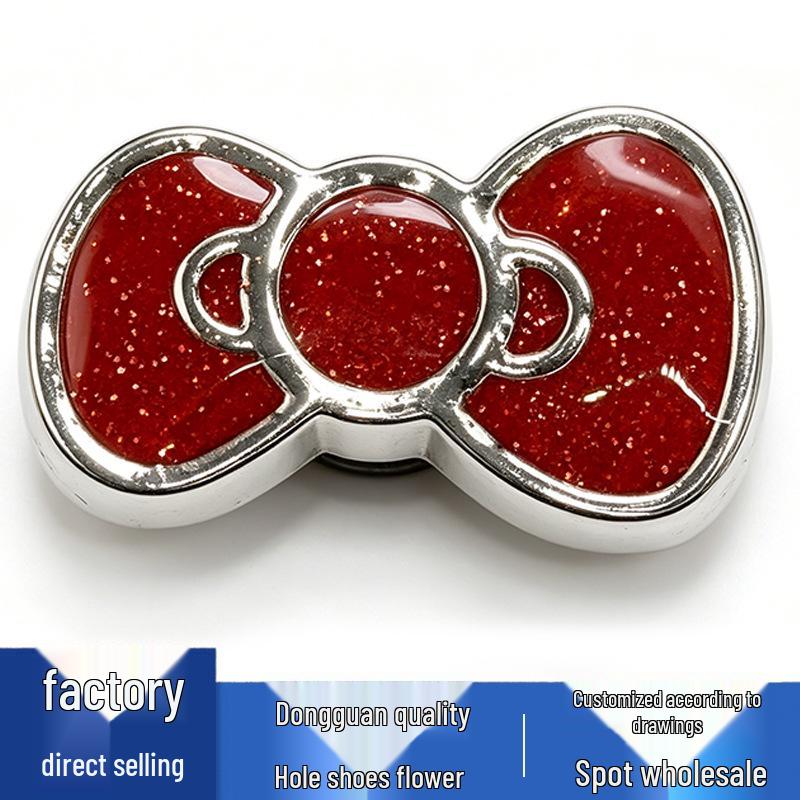 Metal Bow Flower Charms for Crocs - Cute, Versatile Shoe Accessories