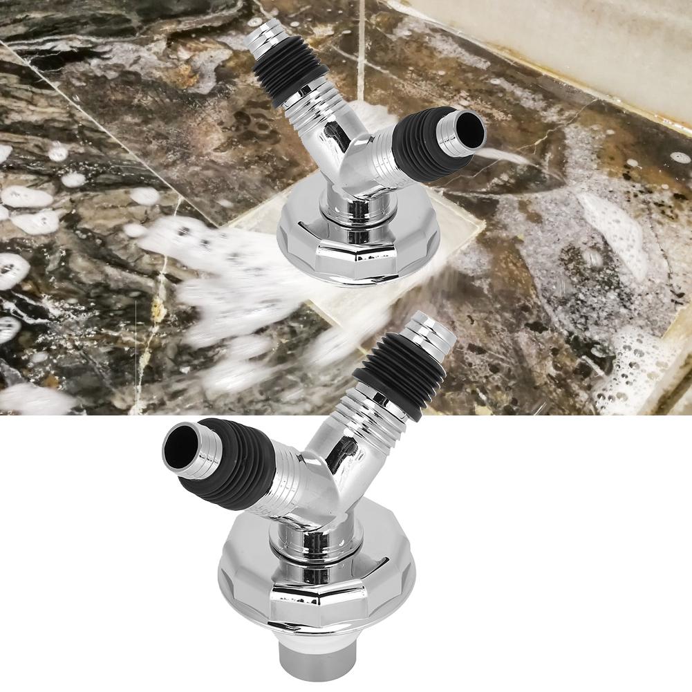 Doppelzweck Y-Rohrverbinder Bodenablauf T-Stück Adapter Ablaufabdichtungswerkzeug für Waschmaschine(UND