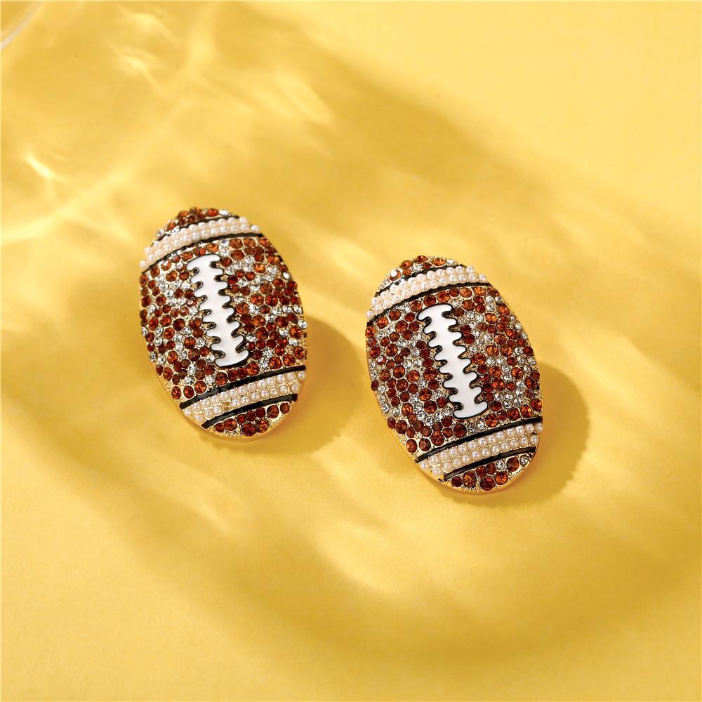 Oval Geometric Trendy Earrings For Women Alloy Plating Fashion Modern