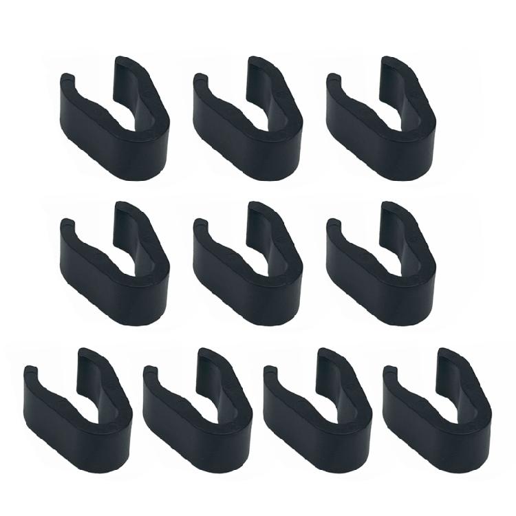

10PCS Black Plastic Mic Cord Fasteners Professional Studio Vocal Link Cable Clip For Stands And Attachments