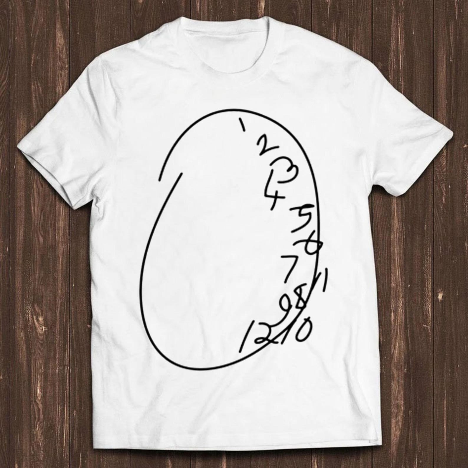 Hannibal Lecter Gift Will Graham Distorted Clock Face Funny Meme Unisex Men Women Cool Music Fashion Top Retro Gift Tee T Shirt C1420 4XL
