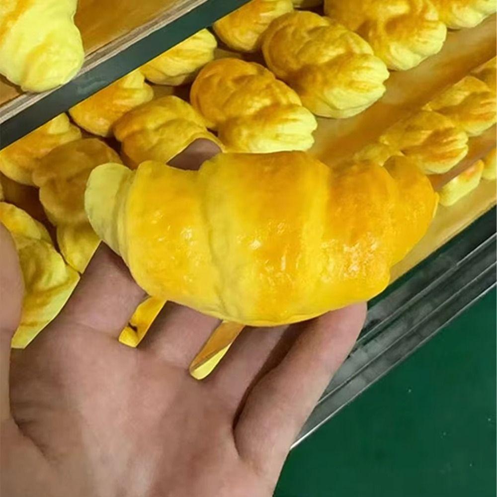 Sticky Croissant Squishy Toy Slow Rising Slow Rebound Toy Sensory Fidget Ball  Office Workers