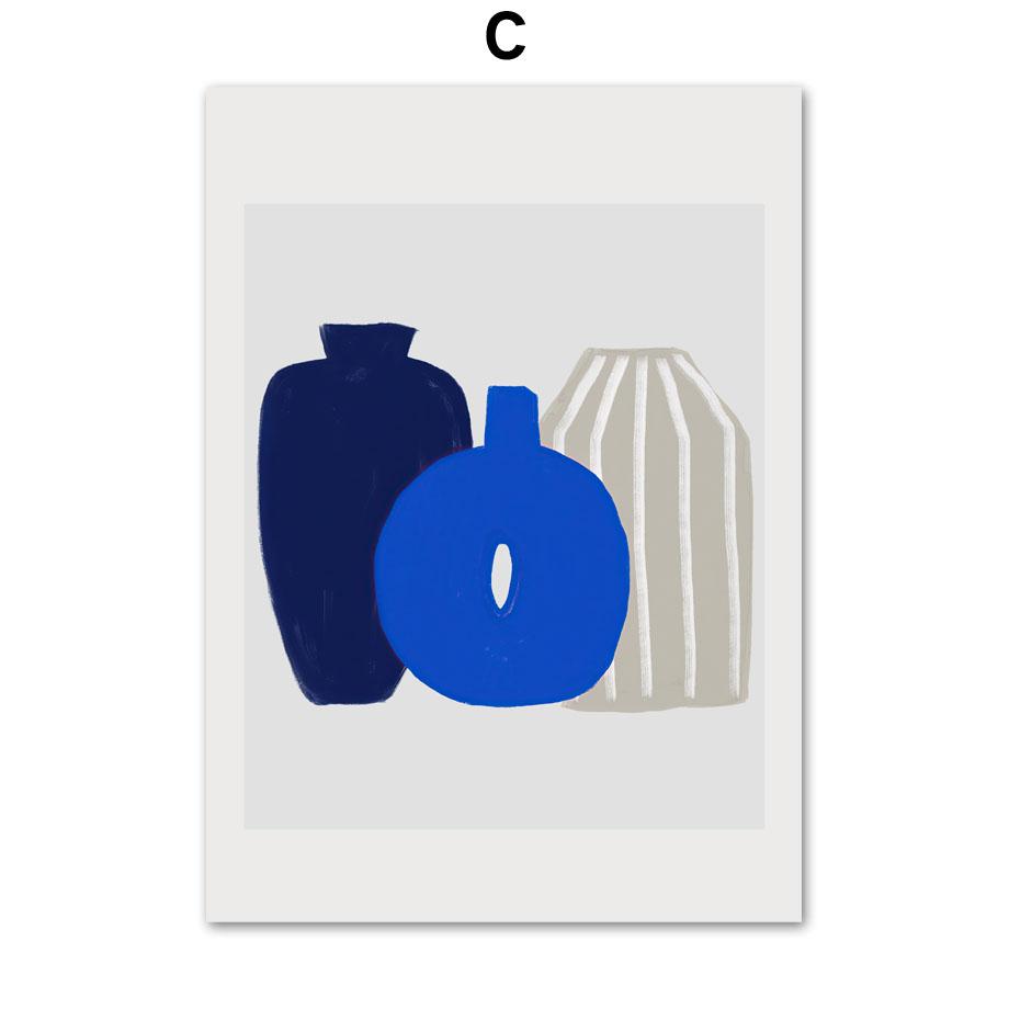 Pears Oranges Fruit Leaves Cutlery Vase Wall Art Canvas Prints Painting Line Posters Girl Figure Pictures For Living Room Decor