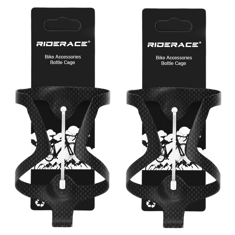 RIDERACE Bicycle Bottle Holder Full Carbon Fiber 3K Super Light For Road Cycling Mountain MTB Bike Water Bottles Cage Matte