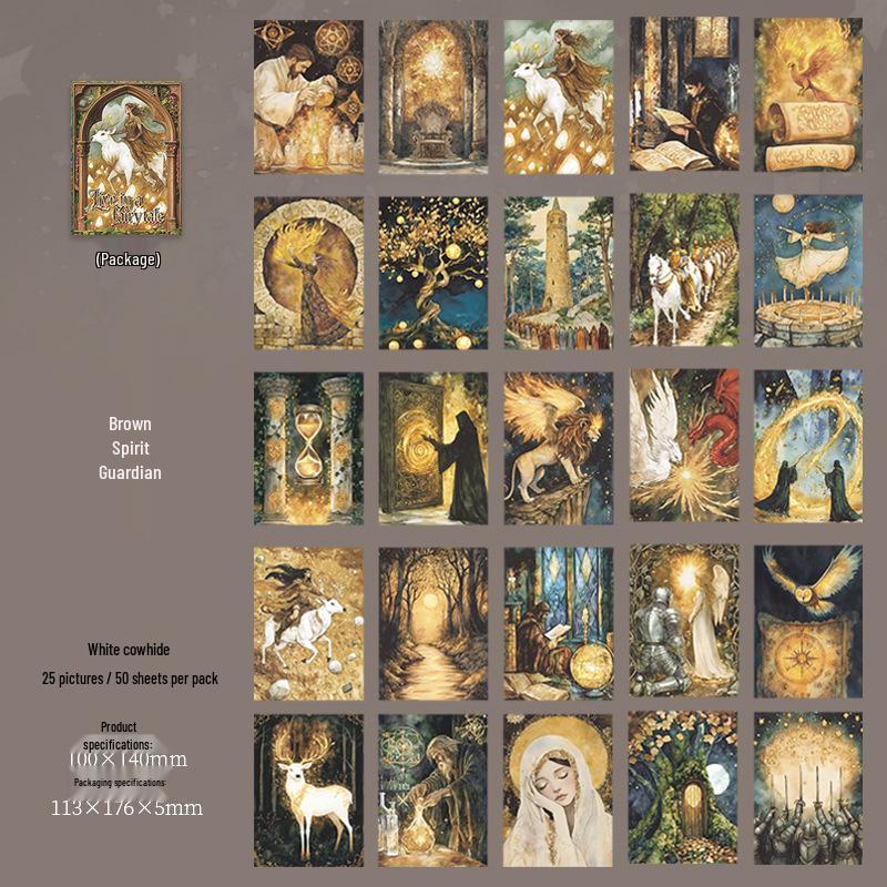 

Dark Fairy Tale Retro Journal: 6 Styles of Decorative Paper