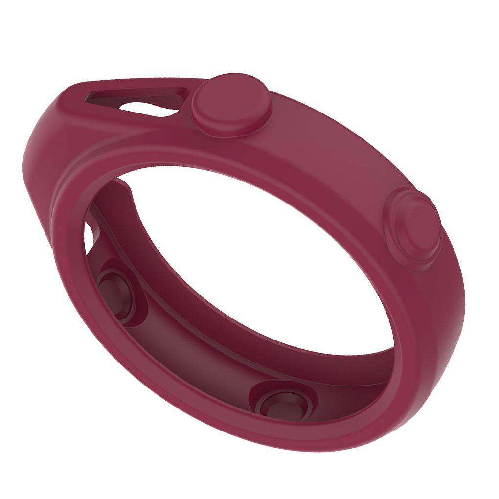 Silicone Protective Cover Portable Anti-dust Sleeve Case Shell Protectors Smartwatch Accessories Replacement for Approach G12 wine red