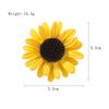 Sunflower Brooch Mori Flowers Netroots Models of Small Fresh Sunflower Brooch Flower Designer Brooch Mini Bobby Pins Perfect Gift for Couples