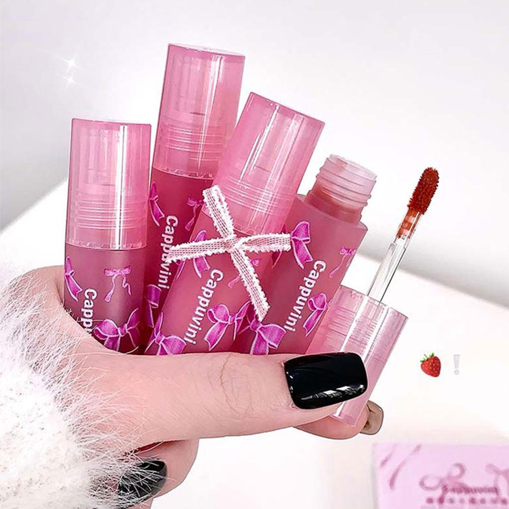 Cappuvini Butterfly Lip Glaze Set Watery Matte Lip Gloss Lipstick