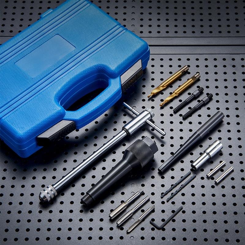 Multipurpose Glow Plug Service Extractor Engine Repair Tool 16 Piece Kit Compact Organizers Case Mechanics Essential