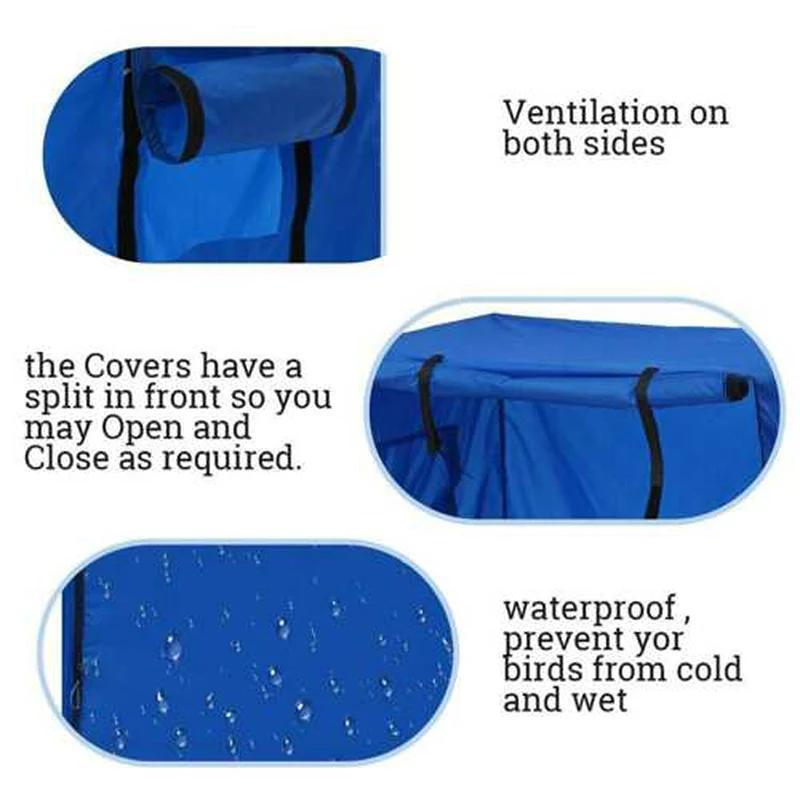 Anti UV Solid Sleep Helper Pet Supplies Parrot Dust Proof Large Zipper Protective rainproof Bird Cage Cover Durable Lightweight