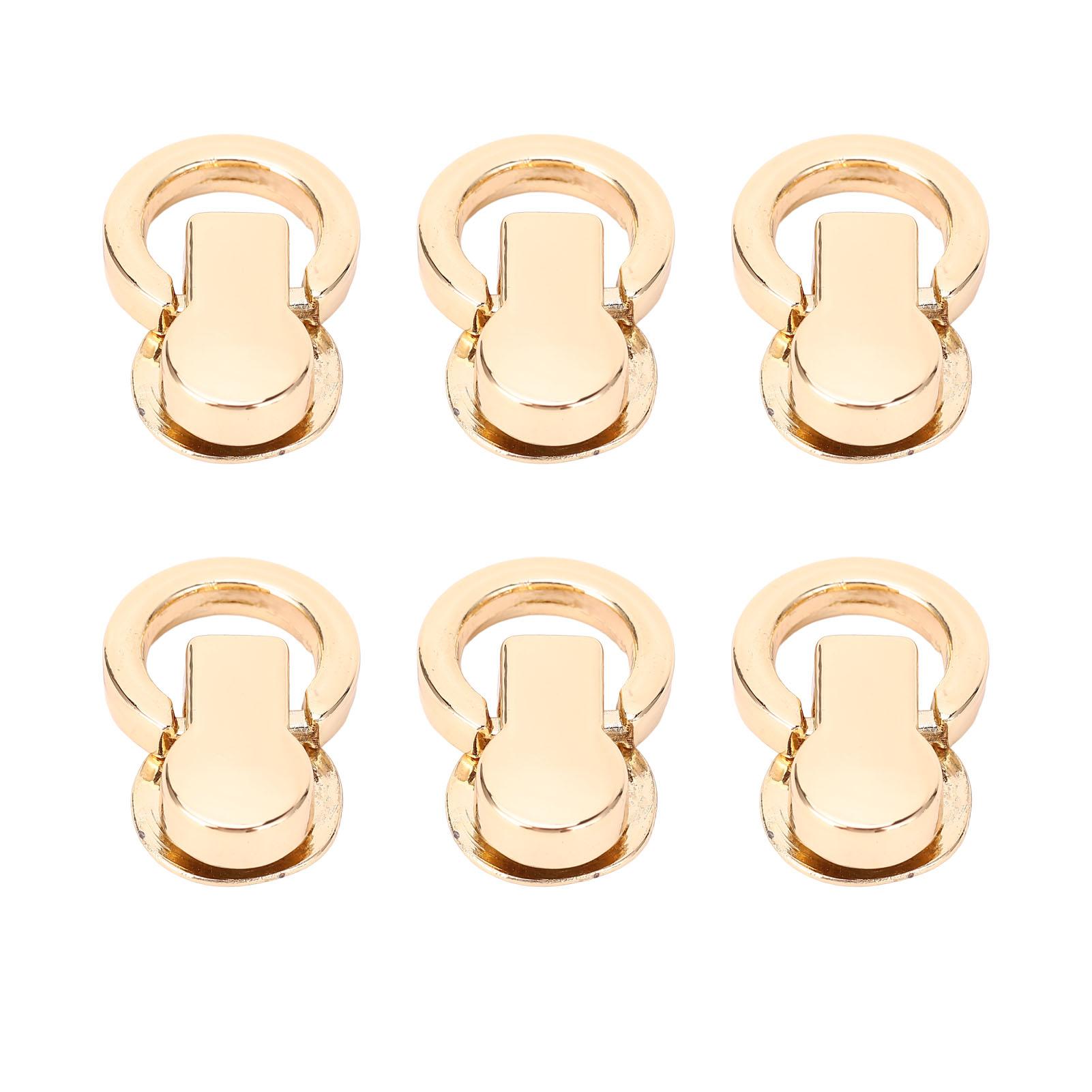 

20 шт. Металлические заклепки D-образной формы, вращающиеся на 360 градусов, универсальный инструмент для заклепок для кожаных проектов, золото золотой