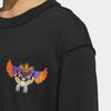 Adidas Logo Print Sports Sweatshirt Men Tops Black IK8653