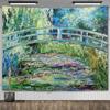 Claude Monet Lilia Wodna Obraz Olejny Gobelin Wiszący na Ścianie Estetyczny Wystrój Pokoju Dzieło Sztuki Gobelin Krajobrazowy Dekoracja Sypialni