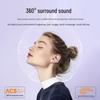 HM-11 Cross TWS Ear Clip 5.4 Sports Bluetooth Earphones with Noise Cancelling & Low Latency