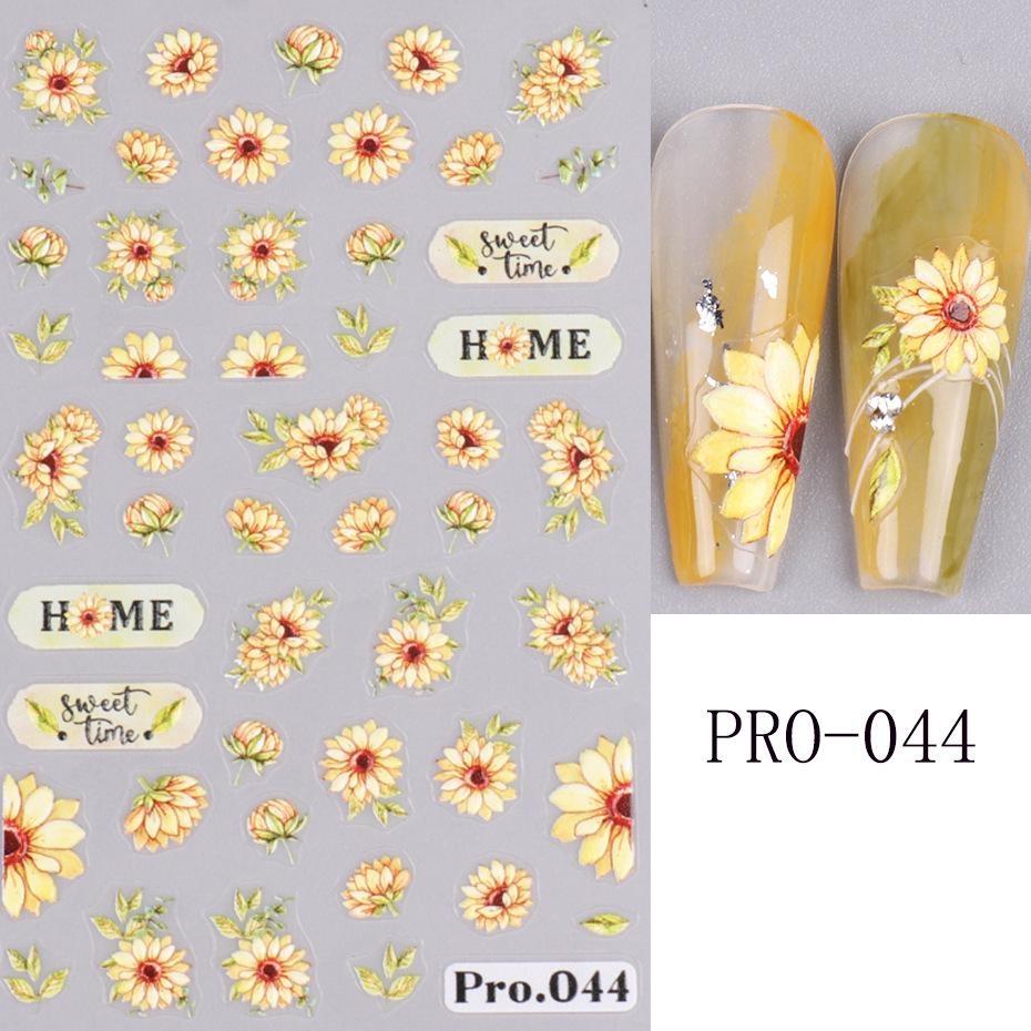 Shining Mermaid Nail Stickers Holographic Shell Star Fish 5D Decals Sea Animal Jellyfish Nail Art Sliders Scrub Summer Design